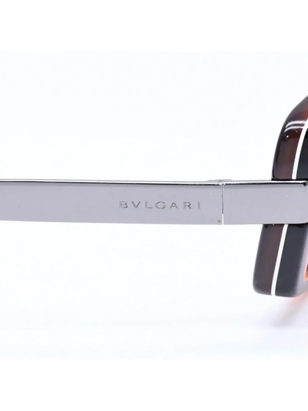 Bvlgari Sunglasses Eyewear Brown Black Silver